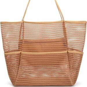 Mesh Beach Tote Bag Waterproof for Beach and Pool